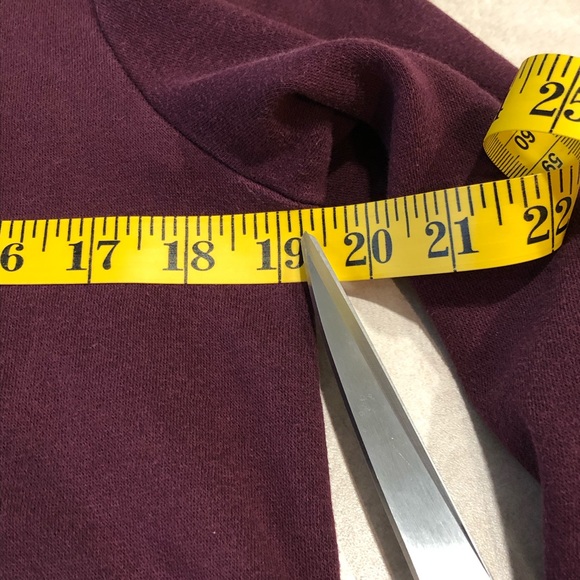 ⭐️ Adidas Burgundy Plum Wine Women's Hoodie MEDIUM - Picture 8 of 13